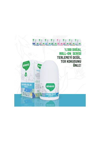 Siveno Sportif Vegan Unisex Roll-On Deodorant 50 ML