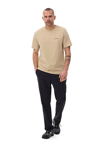 Columbia M İlluminated Brand Ss Tee Erkek Günlük Tişört 9121061271 Krem