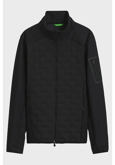 Boss Regular Fit Dik Yaka Fermuarlı Mont Erkek Mont 50561388 001 Siyah