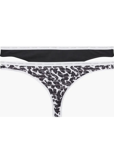 Calvin Klein Thong 2pk Kadın Siyah Tanga Set