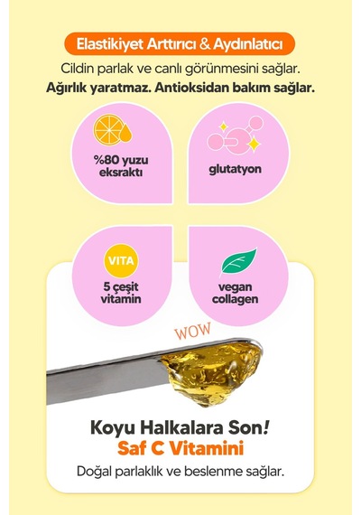 Lalarecipe Glutatyon ve %5 Niacinamide Koyu Halka Karşıtı Göz Çevresi Serumu LALA RECIPE Yuzu Vita C Eye Serum