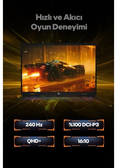 Game Garaj Slayer R9M-5060-C2 R9-8940HX 32 GB 2 TB SSD RTX5060 16" Freedos Gaming Laptop