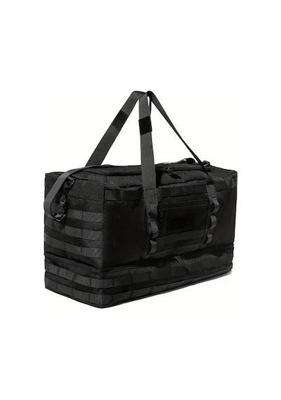 Dashanshop Pskook Büyük Kapasiteli Siyah Duffle Çanta Ayakkabı Bölmeli Molle Sistemi Siyah