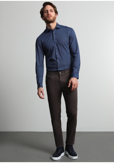 Ramsey Vizon Düz Dokuma Slim Fit Casual Pamuk Karışımlı Pantolon Ramsey Vizon Düz Dokuma Slim Fit Casual Pamuk Karışımlı Pantolon