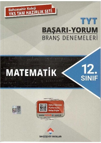 Bahçeşehir Yayınları 12. Sınıf Tyt - Matematik Başarı - Yorum Branş Denemeleri