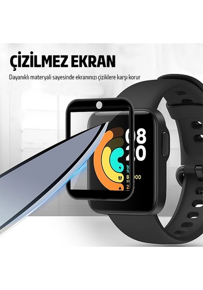 Xiaomi Mi Watch Lite 3d Full Kavisli Pmma Cam Ekran Koruyucu- 5775 Mh-hs3868-4365