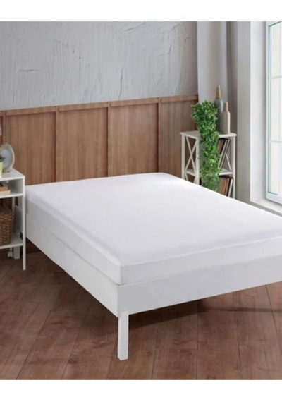 Bebesi Pamuk Fitted Alez 70x120 Cm Sıvı Geçirmez Bebek Çocuk Alezi Beyaz
