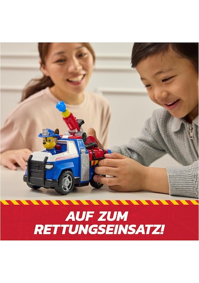 Paw Patrol Chase Fire Rescue İtfaiye Aracı 18 Cm + 7 Cm Figür Su Fırlatan