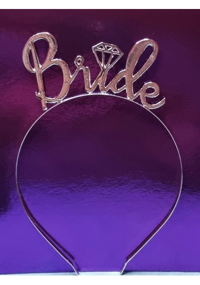 Bride Yazılı Bekarlığa Veda Partisi Metal Gelin Tacı Bride Taç 18.5 Cm X 13.5 Cm
