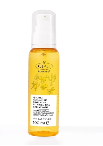 Otacı Botanics Işıltılı Parlaklık Sağlayan Bitkisel Saç Bakım Yağı 100 Ml