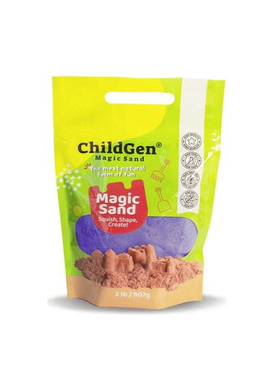 Childgen Doğal Kinetik Kum Refill Paket 907gr - Mor Mor