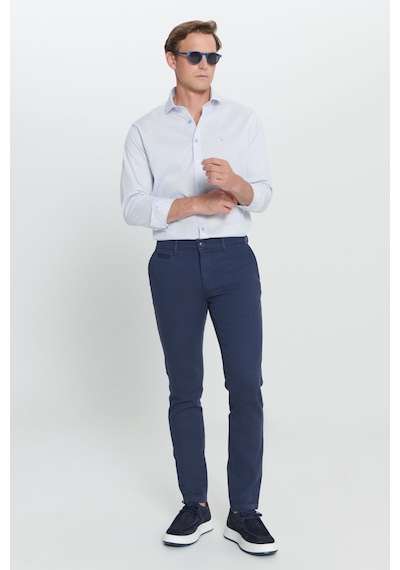 AC&Co / Altınyıldız Classics Erkek Laci Slim Fit Dar Kesim Yan Cepli Pamuklu Esnek Pantolon Lacivert AC&Co / Altınyıldız Classics Erkek Laci Slim Fit Dar Kesim Yan Cepli Pamuklu Esnek Pantolon Lacivert