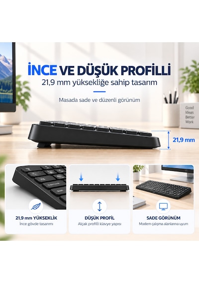 Philips SPK6407 Kablosuz Türkçe Q Klavye