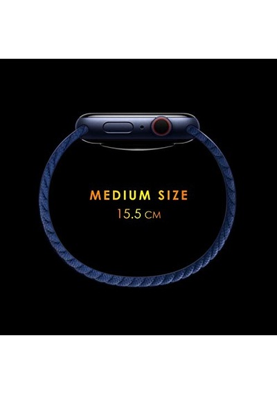 Garmin Vivoactive 5 İçin Kordon, Medium Size, 155mm Braided Solo Loop Band Vivoactive 5 İle Uyumlu Kordon - Kırmız