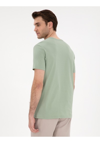 Pierre Cardin Erkek Çağla Tişört Basic 50306980-vr016 Çağla