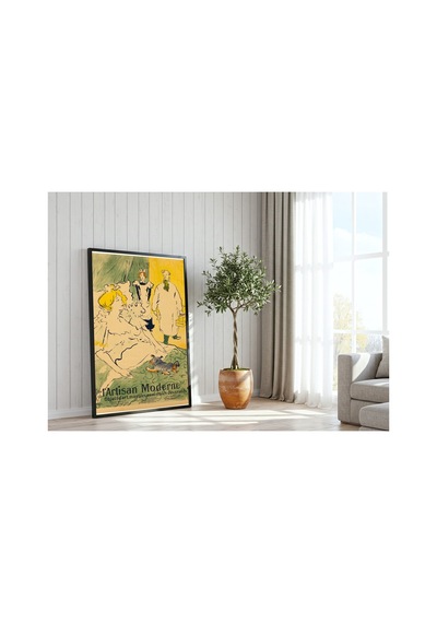 Anonim Toulouse-lautrec L'artisan Moderne Çerçevesiz Poster 21x30 Cm A4 Geometrik Desen Etnik