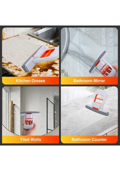 El Tipi Sünger Mop, Cam, Fayans, Mutfak Tezgahı Ve Banyo Yüzeyleri İçin Pratik Temizlik Aparatı Mini Mop Çok Renkli