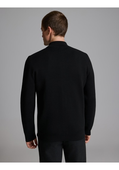 Pierre Cardin Siyah Regular Fit Fermuarlı Triko Hırka 50330164-vr046