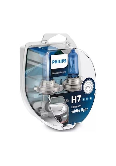 Phılıps 12v H7 Ampul 55w Beyaz Işık Dıamond Vısıon 5000k 2 Ad