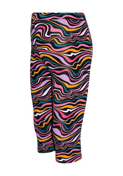 Lovetti Kız Çocuk Colorful Waves Desen Kapri 1521 Çok Renkli