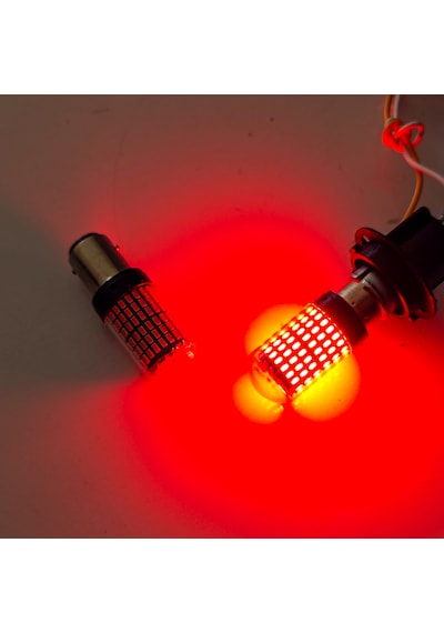 Led Park Stop Ampulü Kırmızı Park Fren Ampulü Kırmızı Çift Duylu