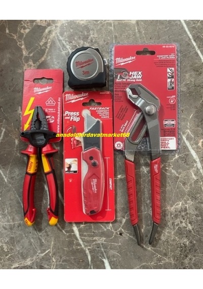 Milwaukee Pro 160mm Pense Cobalt Çelik Fort Pense Maket Bıçağı 3metre 4lü Set Diğer