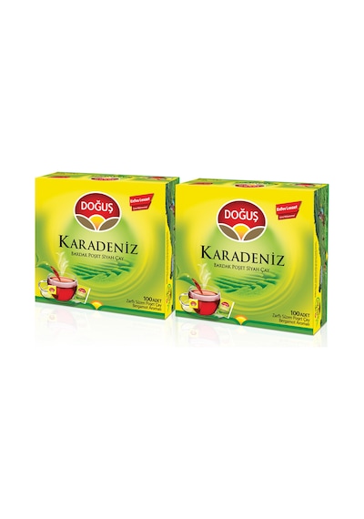 Doğuş Karadeniz Bergamot Aromalı Siyah Süzen Bardak Poşet Çay 2'li 100 x 2 G