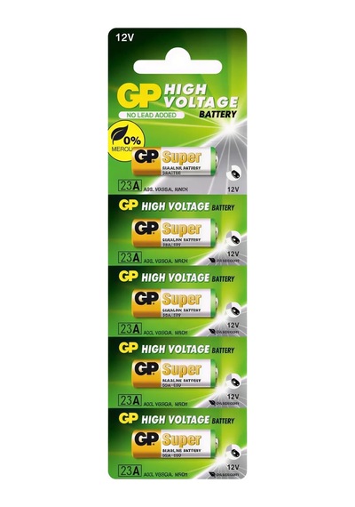 Gp Gp23a-c5 12v Alkalin Yüksek Voltajlı Spesifik Kumanda Pili 5'li Kart