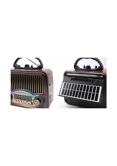 Nostaljik Tasarım Bluetooth / Usb / Sd Kartlı Taşınabilir Şarjlı Radyo Rt-772 Evimdeyokyok