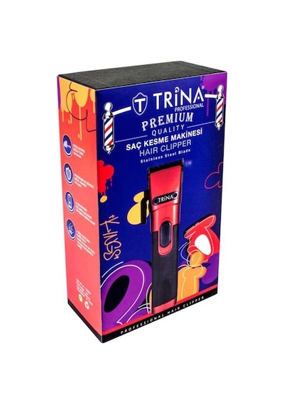 Trina Saç Kesme Makinesi Kırmızı