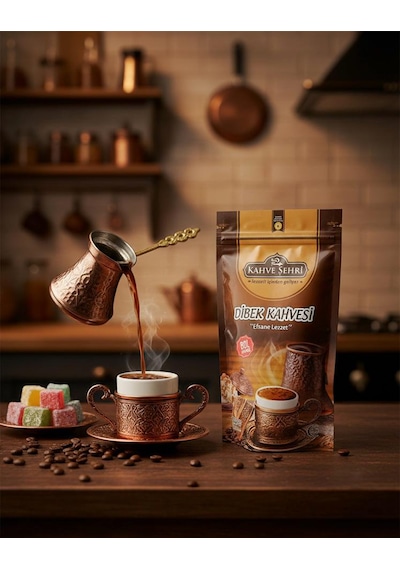 Kahve Şehri Dibek Kahvesi Geleneksel Kavrulmuş Öğütülmüş 165 G