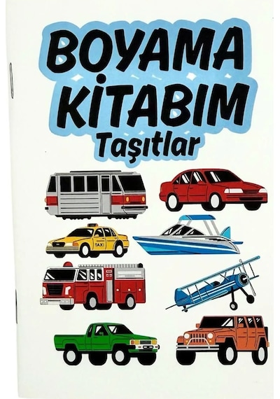 Taşıtlar Temalı Boyama Kitabı 210x145 Mm