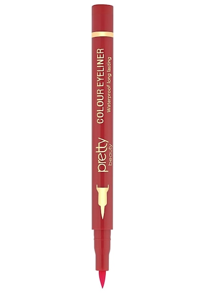 Pretty Beauty Renkli Eyeliner Kalın Uç Pembe