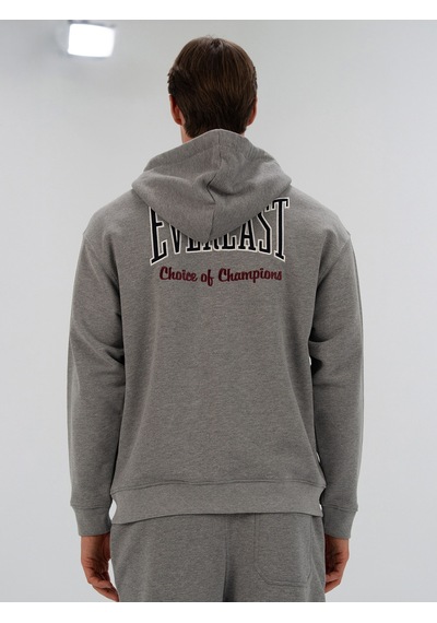 Everlast Heritage Champions Gri Unisex Full Zip Sweatshirt Koyu Gri Melanj