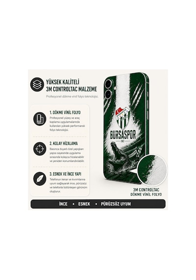 Bursaspor2 Tüm Telefonlara Uyumlu Kaplama Sipariş Sonrası Marka Ve Modelinizi İletiniz