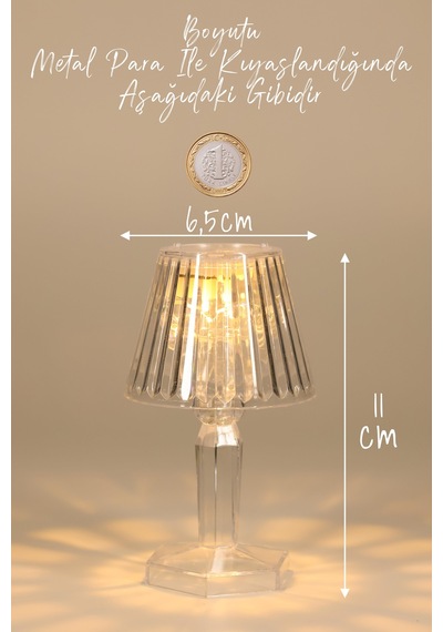 Led Mum Kristal Tip Pil Dahil Ledli Dumansız Alev Yapay Dekoratif Mum Dekor Işığı Şeffaf Pr288