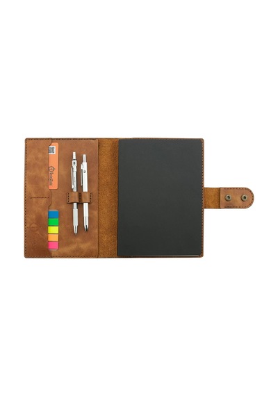 A5 Defter Ve Ajanda Kılıfı - %100 Rainbow Deri - Ko10001 - Camel Camel