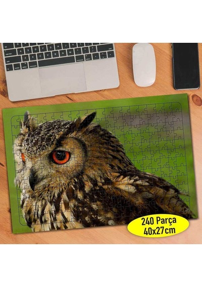 Sevimli Hayvan Baykuş Doğa 240 Parça Puzzle Yapboz-622576