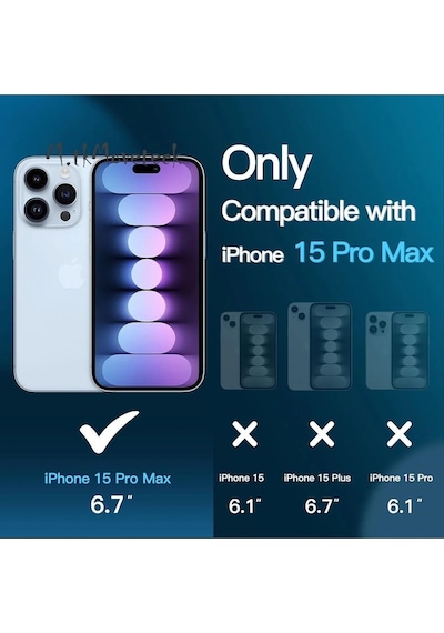 Apple iPhone 15 Pro Uyumlu max Seramik Nano Kırılmaz Ekran Koruyucu - Anti Static Özellikli