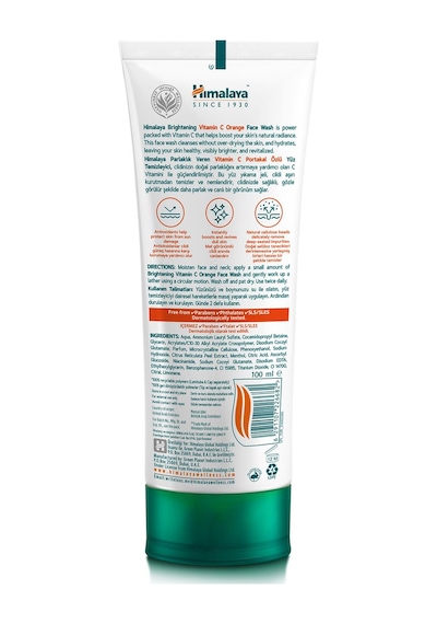 Himalaya Vitamin C Aydınlatıcı Portakal Özlü Yüz Temizleyici 100 ML + Serum 30 ML + Vitamin C Serum Krem 50 ML