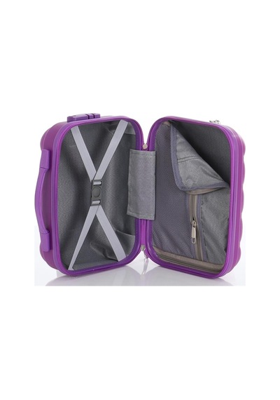Mçs Polipropilen 3lü Valiz Seti Orta & Kabin & Makyaj V305 S21yy1000079-set 00014 Mor