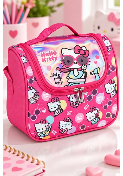 Hello Kitty Termal Isı Yalıtımlı Beslenme Çantası Çocuk Okul Yemek Çantası Pembe 24x22x14 Cm Çok Renkli