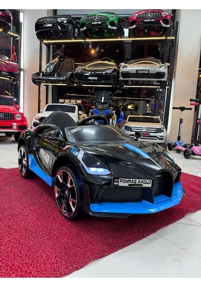 Poyraz Akülü Güçlü Motorlu 12v Akülü Araba Özel Plaka Siyah