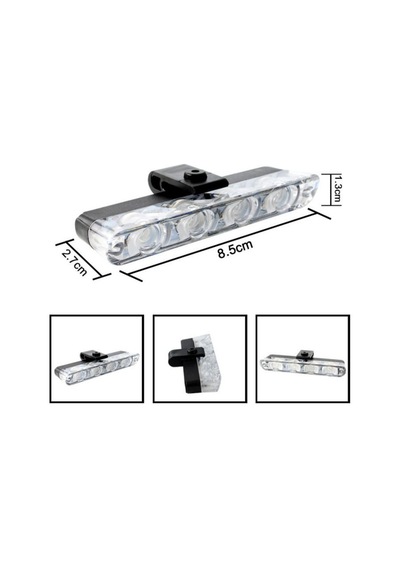 Araç İçi Çakar Led Seti Kumandalı 4 Parça 12v Turuncu İkaz Lambası
