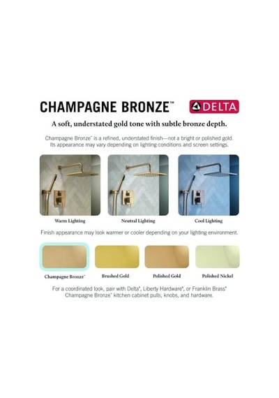Faucet Saylor 17 Serisi Altın Duş Vanası Trim Kiti, H2okinetic Duş Başlığı, Delta Duş Sistemi, Duş Bataryası Seti, Duş Başlığı Ve Kulp, Şampanya Bronz T17235-cz Valf Dahil Değildir Açık Mavi Faucet Saylor 17 Serisi Altın Duş Vanası Trim Kiti, H2okinetic Duş Başlığı, Delta Duş Sistemi, Duş Bataryası Seti, Duş Başlığı Ve Kulp, Şampanya Bronz T17235-cz Valf Dahil Değildir Açık Mavi