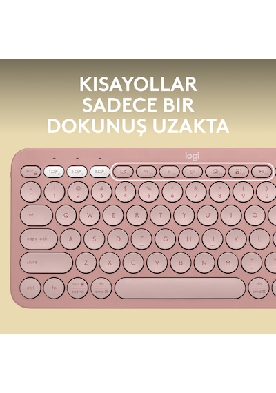 Logitech Pebble Keys 2 K380S Bluetooth Kablosuz Klavye