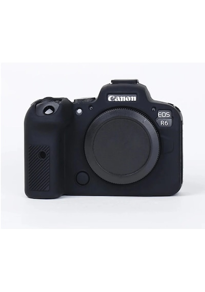 Mettzchrom Canon Eos R6 Mark Iıı Uyumlu Silikon Koruyucu Kılıf Siyah