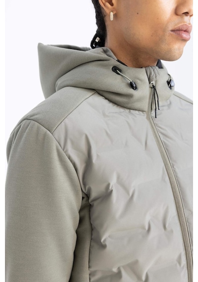DeFactoFit Rüzgar Geçirmez Mont Slim Fit Dar Kesim Kapüşonlu Fermuarlı Cepli B2301AX25SPKH457