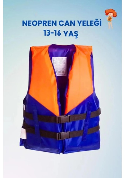 L Beden 10-15 Yaş, Neopren Sünger Yüzme Can Yeleği, Havuz Deniz Aksesuarları Lacivert
