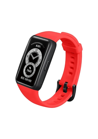 Forzacase Honor Band 6 İçin Silikon Kordon Kayış - Fc147 Kırmızı